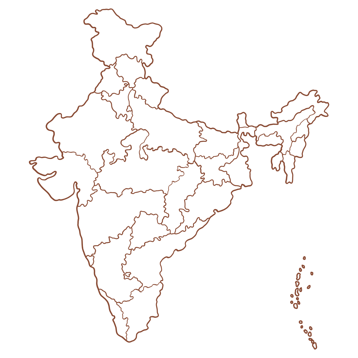 Sivananda Yoga India Map